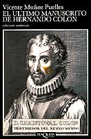 Portada de El último manuscrito de Hernando Colón, de Vicente Muñoz Puelles