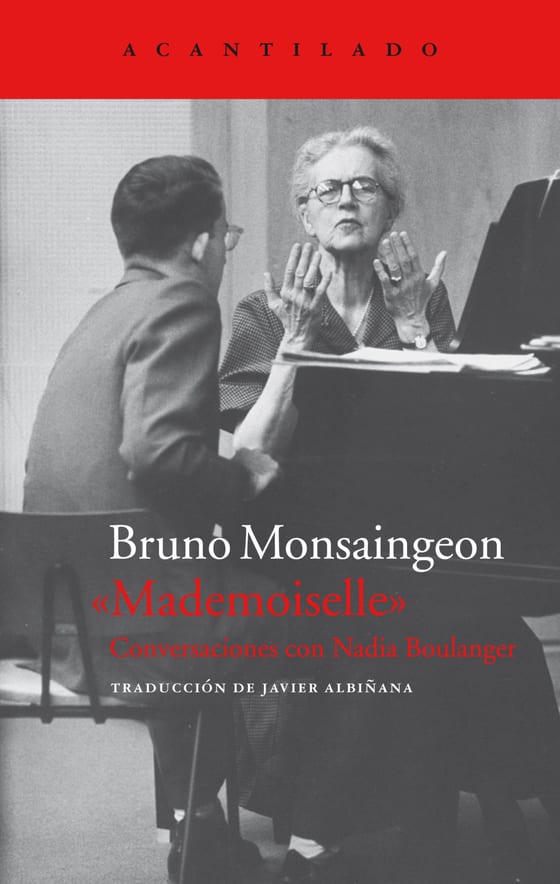 Coberta de «Mademoiselle», de Bruno Monsaingeon