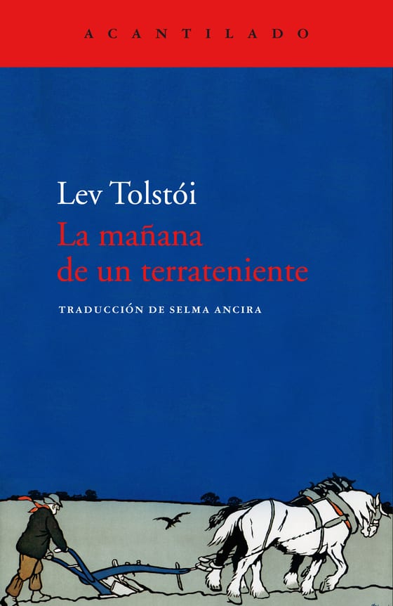 Coberta de La mañana de un terrateniente, de Lev Tolstói
