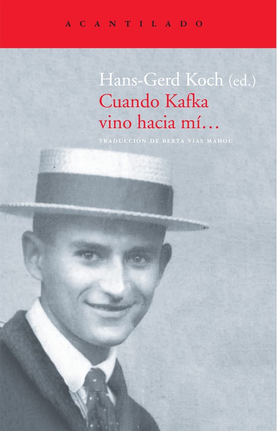 Coberta de Cuando Kafka vino hacia mí…, de Hans-Gerd Koch (ed.)