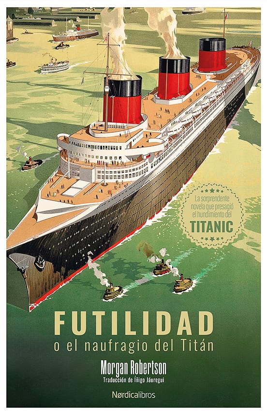Portada de Futilidad o el naufragio del Titán, de Morgan Robertson