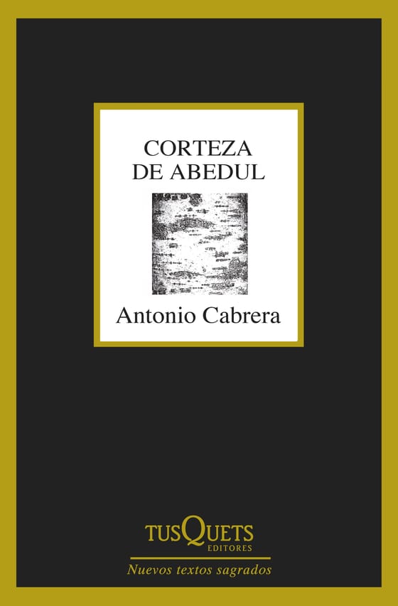 Portada de Corteza de abedul, de Antonio Cabrera