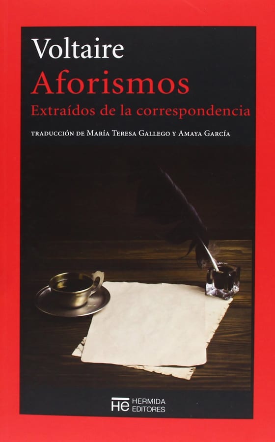 Portada de Aforismos, de Voltaire