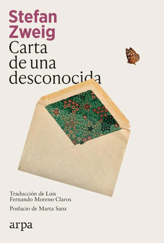 Portada de Carta de Una Desconocida, de Stefan Zweig