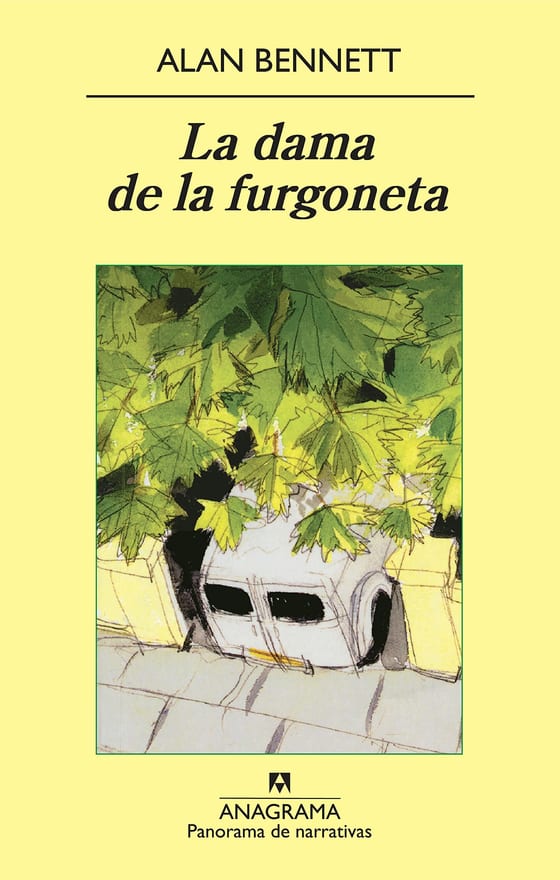 Portada de La dama de la furgoneta, de Alan Bennett