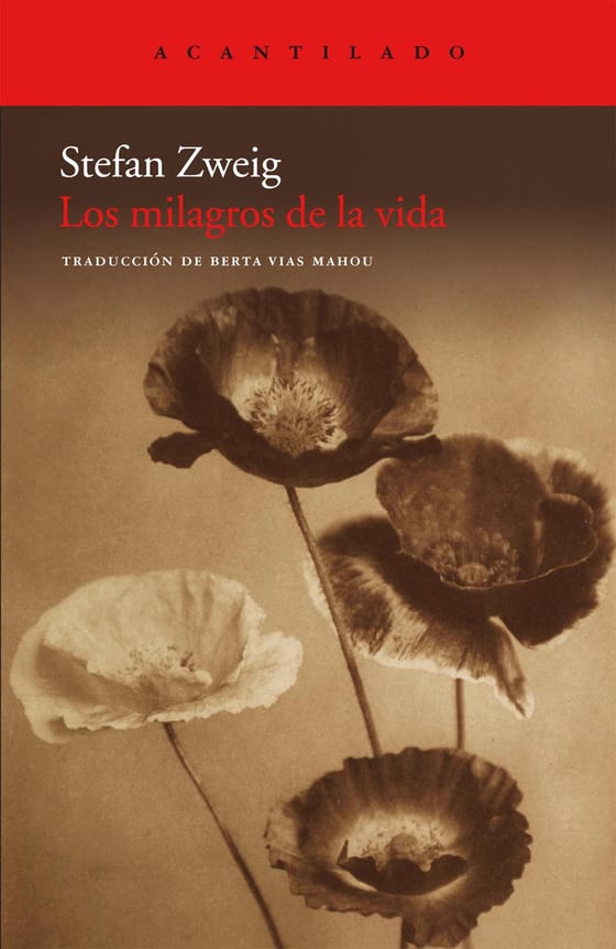 Coberta de Los milagros de la vida, de Stefan Zweig