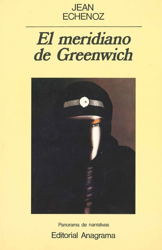 Portada de El meridiano de Greenwich, de Jean Echenoz