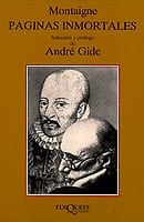 Coberta de Páginas inmortales, de Michel de Montaigne