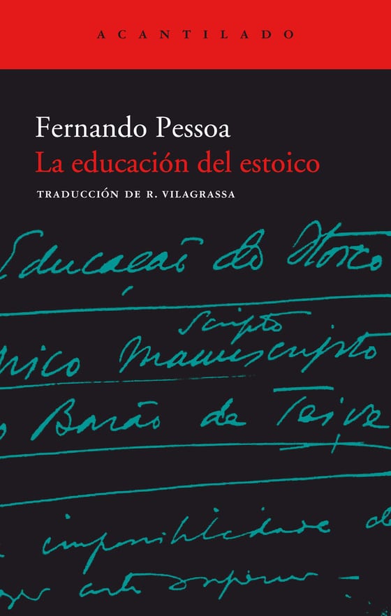 Coberta de La educación del estoico, de Fernando Pessoa