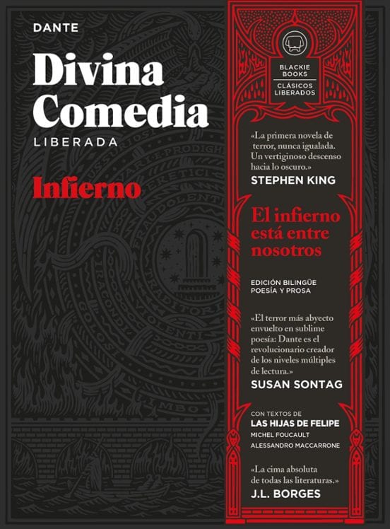 Coberta de Divina Comedia: Infierno, de Dante Alighieri