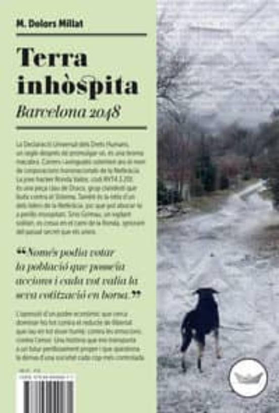 Coberta de Terra inhòspita. Barcelona 2048, de M. Dolors Millat Llusà