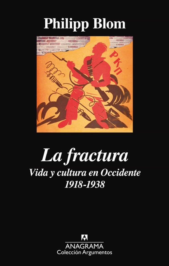 Coberta de La fractura, de Philipp Blom
