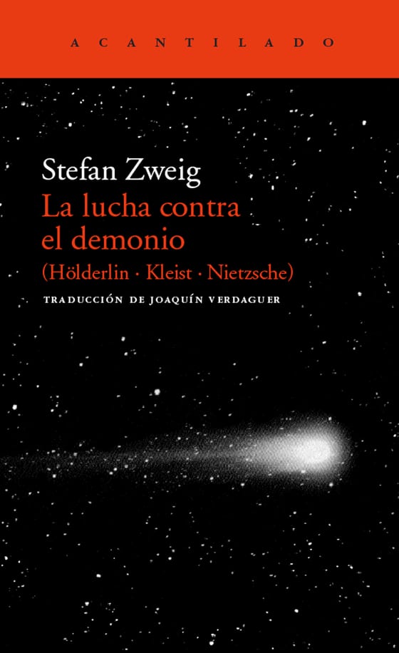 Coberta de La lucha contra el demonio, de Stefan Zweig