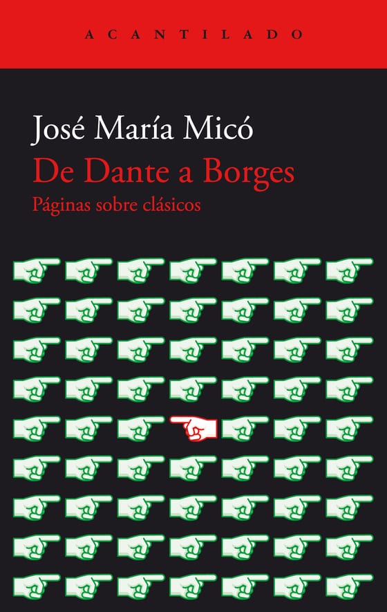 Coberta de De Dante a Borges, de José María Micó