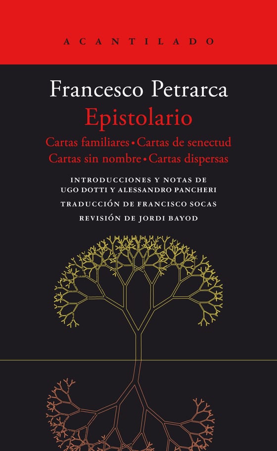 Coberta de Epistolario, de Francesco Petrarca
