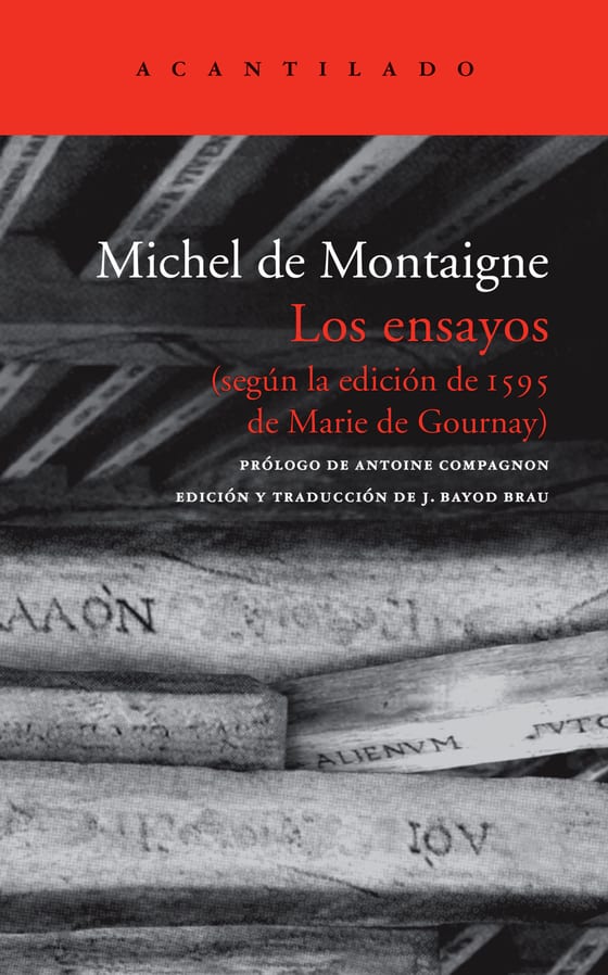 Coberta de Los ensayos, de Michel de Montaigne