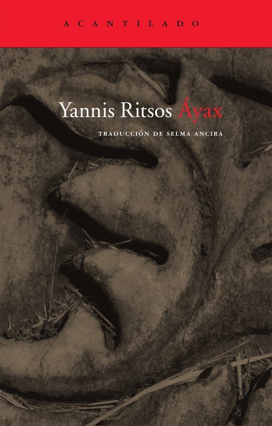 Coberta de Áyax, de Yannis Ritsos