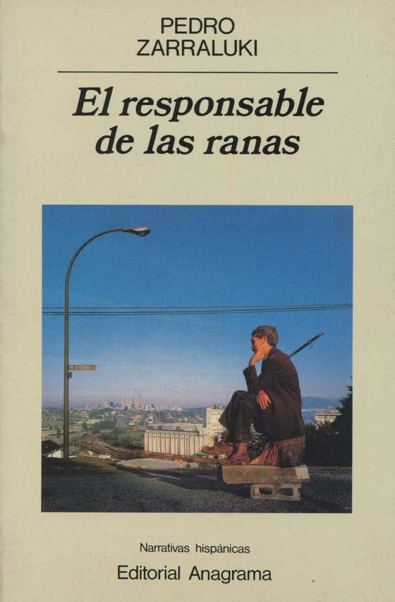 Portada de El responsable de las ranas, de Pedro Zarraluki