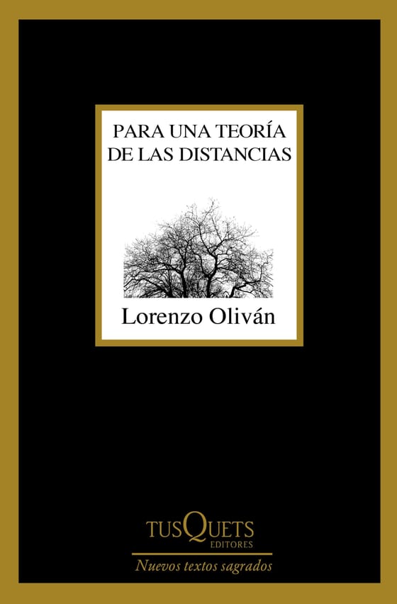 Coberta de Para una teoría de las distancias, de Lorenzo Oliván