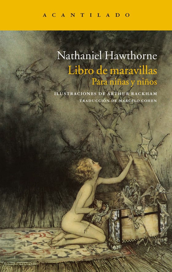 Coberta de Libro de maravillas, de Nathaniel Hawthorne