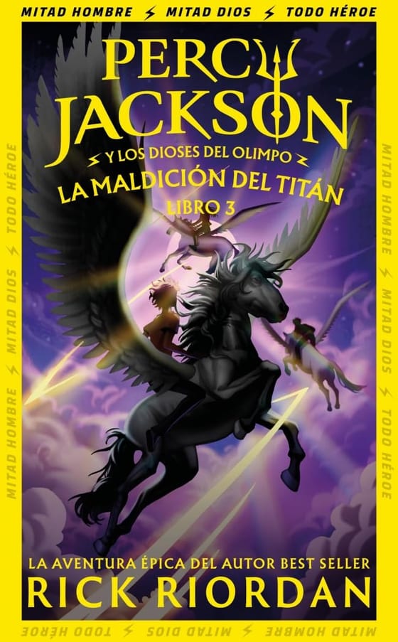 Portada de La maldición del titán, de Rick Riordan