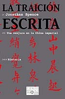 Portada de La traición escrita, de Jonathan Spence