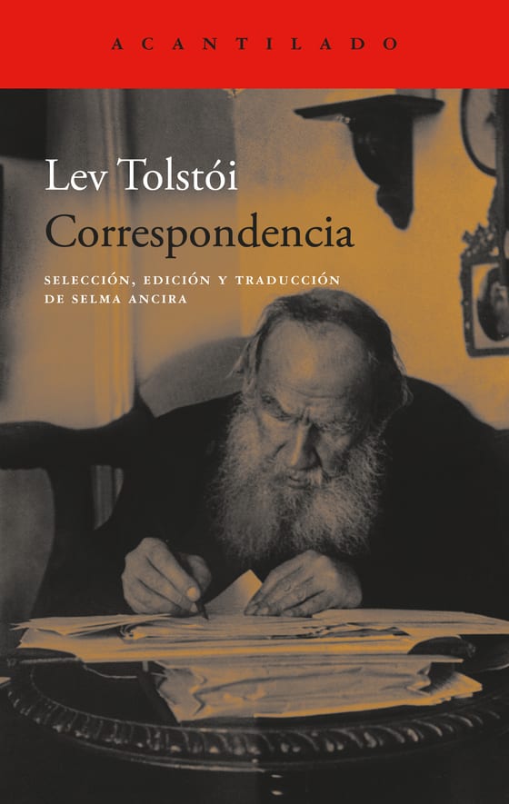 Coberta de Correspondencia, de Lev Tolstói
