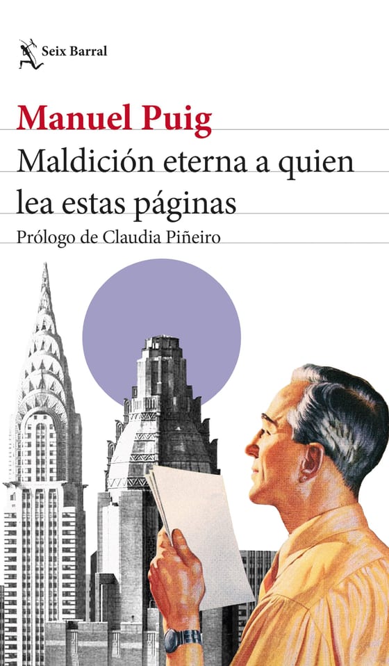 Portada de Maldición eterna a quien lea estas páginas, de Manuel Puig