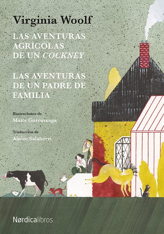 Coberta de Las aventuras agrícolas de un cockney, de Virginia Woolf