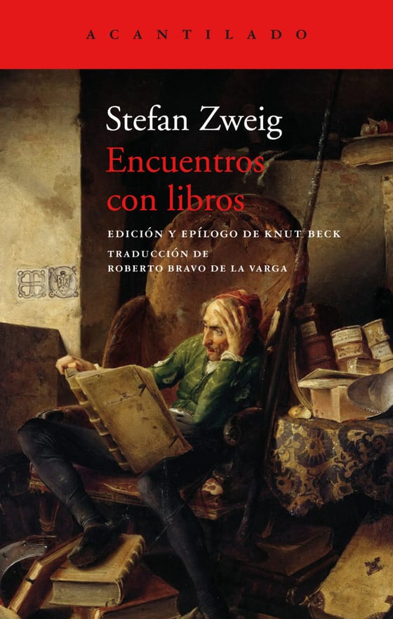 Coberta de Encuentros con libros, de Stefan Zweig