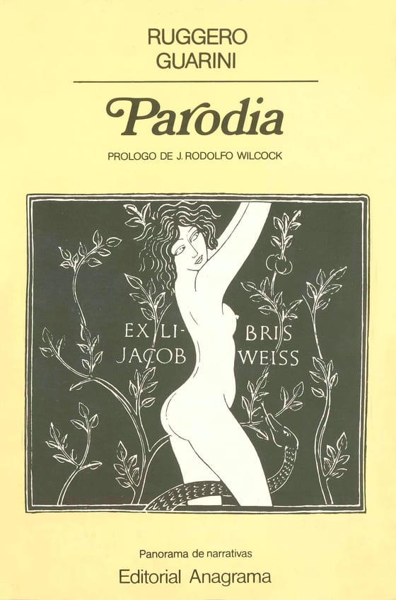 Portada de Parodia, de Ruggero Guarini