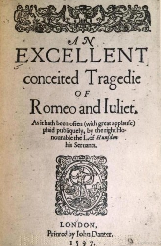 Portada de Romeo and Juliet, de William Shakespeare