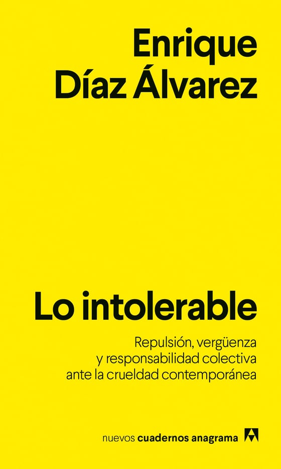 Coberta de Lo intolerable, d'Enrique Díaz Álvarez