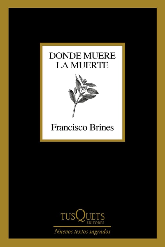 Coberta de Donde muere la muerte, de Francisco Brines