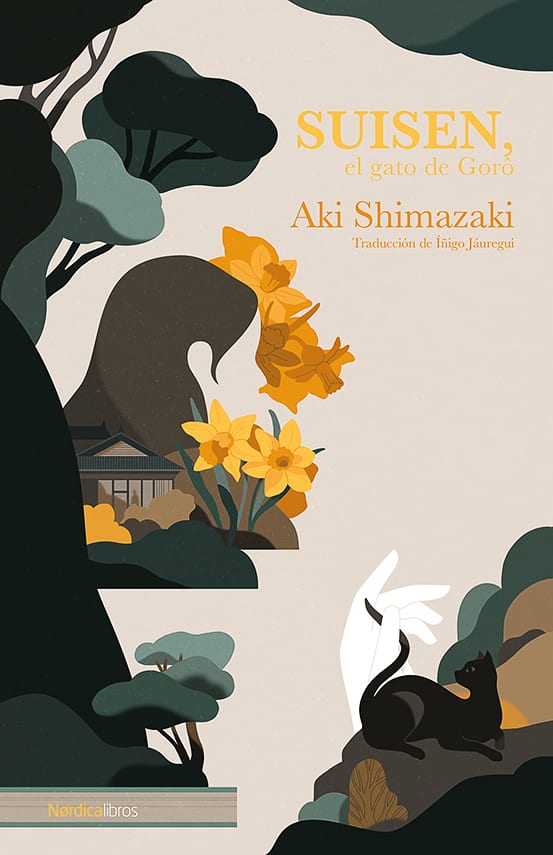 Portada de Suisen, El gato de Gorô, de Aki Shimazaki