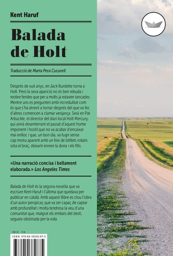 Portada de Balada de Holt, de Kent Haruf