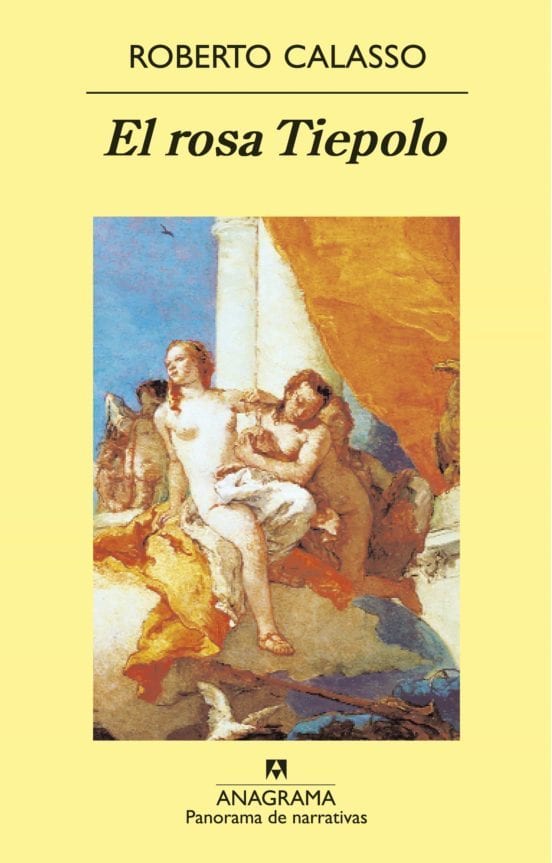 Coberta de El rosa Tiepolo, de Roberto Calasso