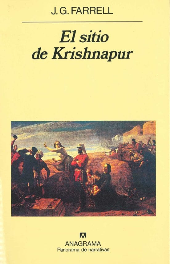 Coberta de El sitio de Krishnapur, de J.G. Farrell