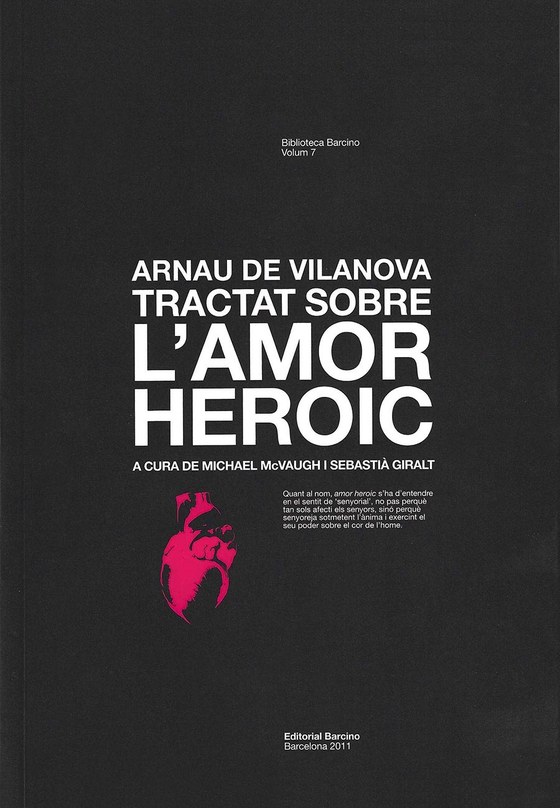 Coberta de Tractat sobre l'amor heroic, de Arnau de Vilanova