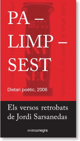 Coberta de Palimpsest, de Jordi Sarsanedas