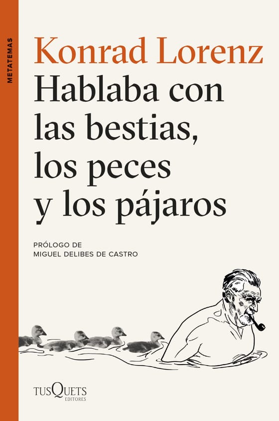 Portada de Hablaba con las bestias, los peces y los pájaros, de Konrad Lorenz