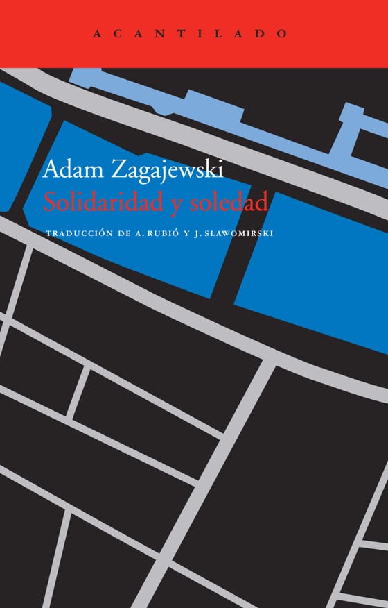 Coberta de Solidaridad y soledad, de Adam Zagajewski