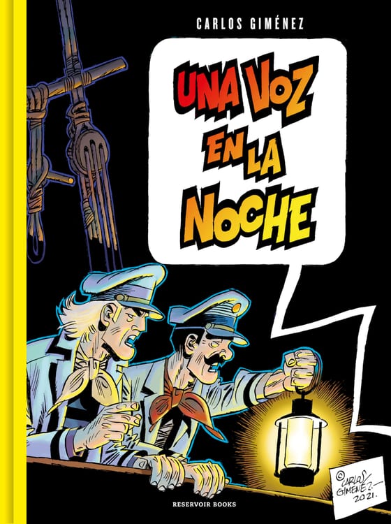 Portada de Una voz en la noche, de Carlos Giménez