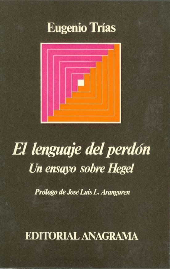 Coberta de El lenguaje del perdón, d'Eugenio Trías