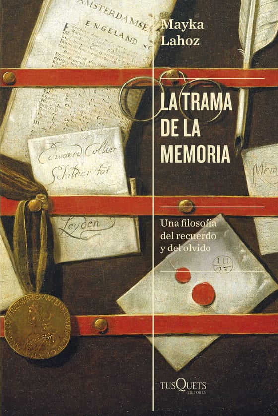 Portada de La trama de la memoria, de Mayka Lahoz