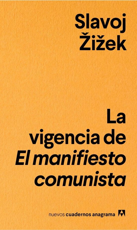 Portada de La vigencia de El manifiesto comunista, de Slavoj Zizek