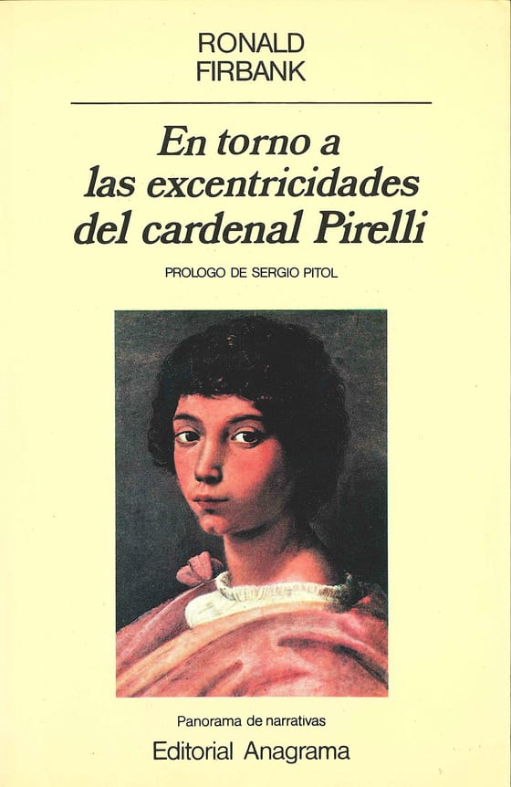 Portada de En torno a las excentricidades del cardenal Pirelli, de Ronald Firbank