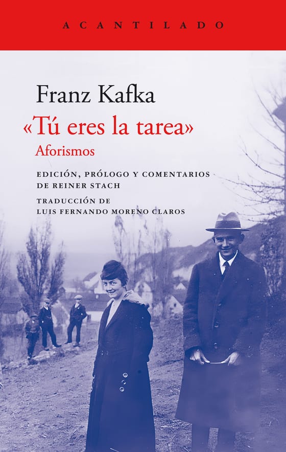 Coberta de «Tú eres la tarea», de Franz Kafka