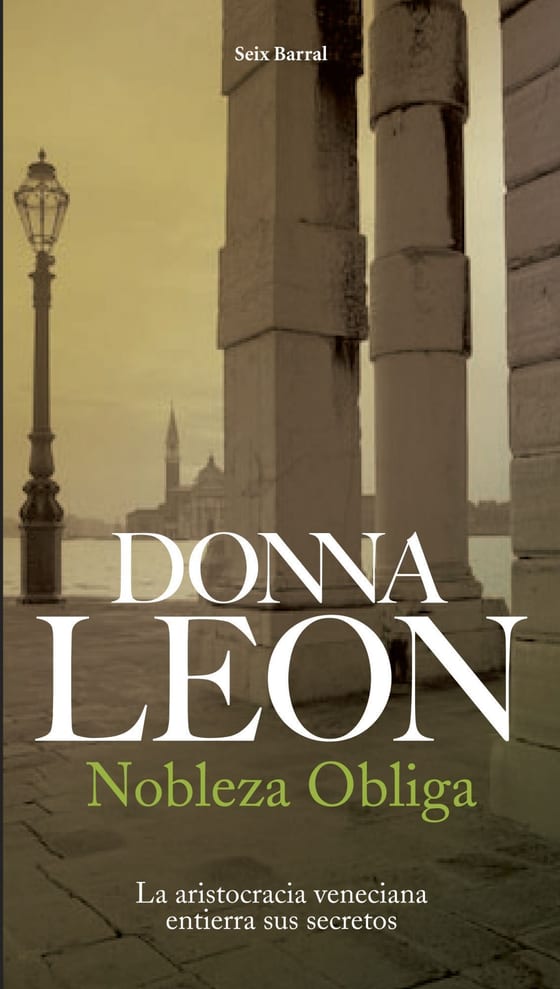 Portada de Nobleza obliga, de Donna Leon