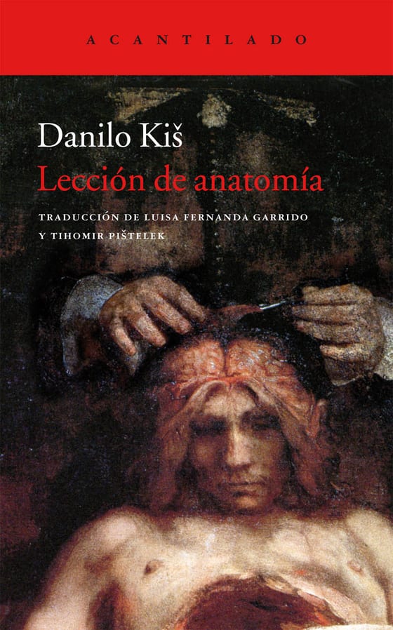Coberta de Lección de anatomía, de Danilo Kiš